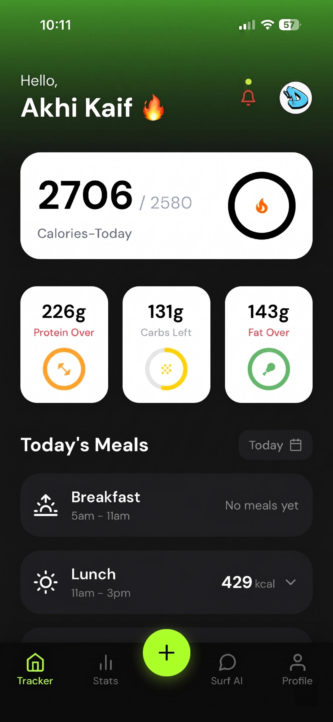 CalSurf App UI
